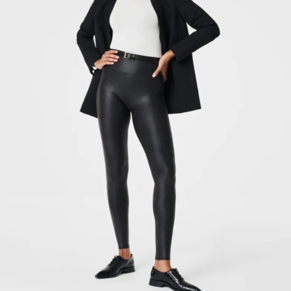 Spanx Faux Leather Leggings NWT